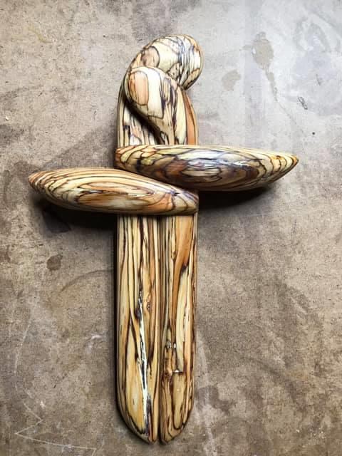 가나공방-화목의십자가(무늬목)12인치 소