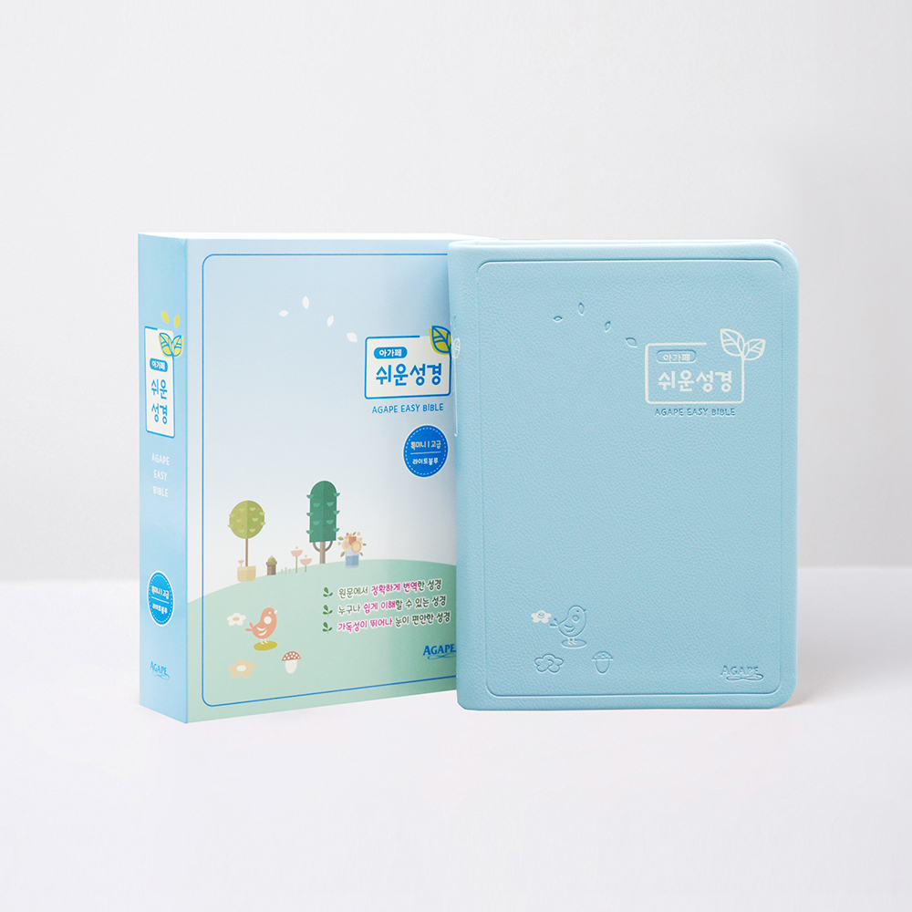 [절판]쉬운성경특미니고급단색인(라이트블루)